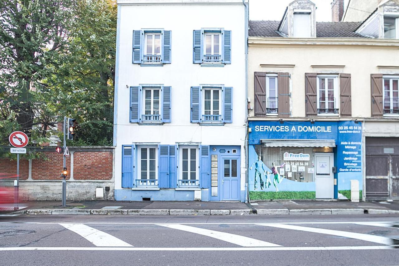 Le Cosy Pasteur 5 Min Hypercentre Parking Public Gratuit A Proximite Apartment Troyes Bagian luar foto