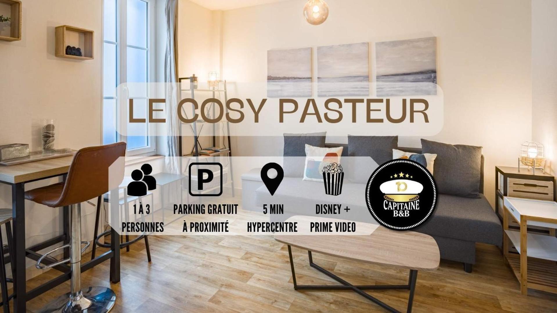 Le Cosy Pasteur 5 Min Hypercentre Parking Public Gratuit A Proximite Apartment Troyes Bagian luar foto